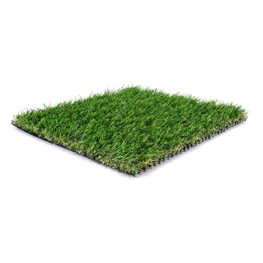 Hill Country Blend artificial turf sample, overhead face